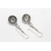 Handmade Dangle Earrings 925 Sterling Silver Filigree Design Moonstone Stone E19